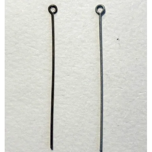 Eye pins 0.7x50x 3mm. Pack of 100 Pcs, Brass Colour Eye pins 0.7x50x 3mm. Pack of 100 Pcs, Brass Colour